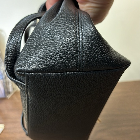 Kate Spade black leather drawstring backpack - Picture 4 of 9